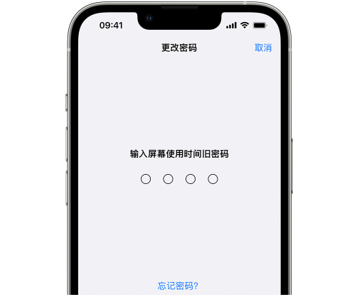 豆河镇iPhone屏幕维修分享iPhone屏幕使用时间密码忘记了怎么办 