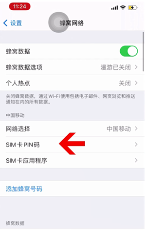 豆河镇苹果14维修网分享如何给iPhone14的SIM卡设置密码 