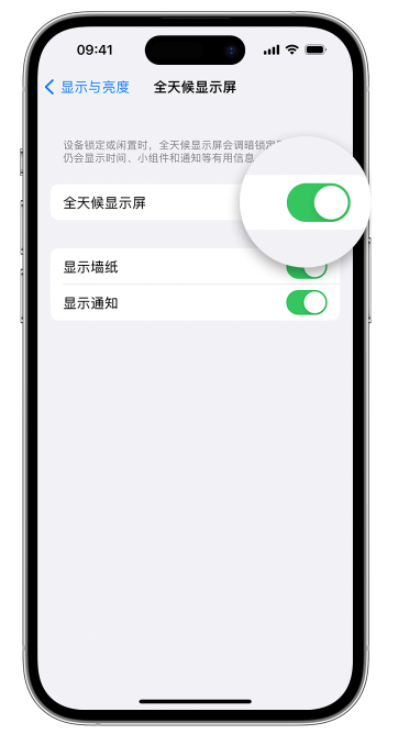 豆河镇苹果14维修店分享如何自定义 iPhone 14 Pro 常亮显示屏 